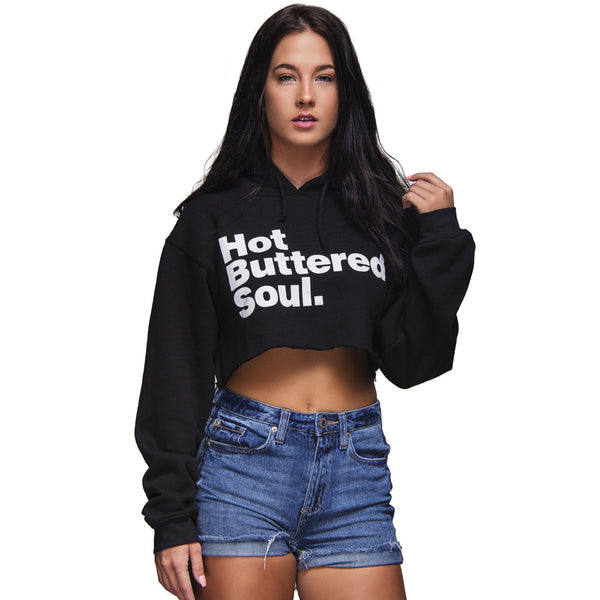 Hot Buttered Soul Cropped Hoodie
