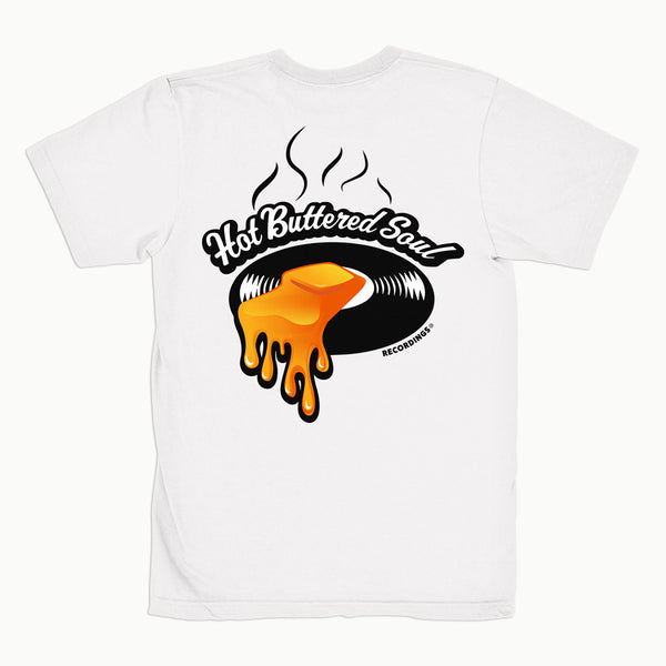 Hot Buttered Soul Recordings Tee (White)