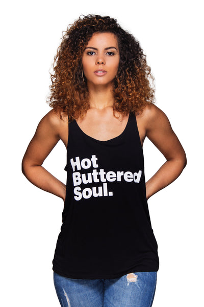 Hot Buttered Soul Slouchy Tank (Black)